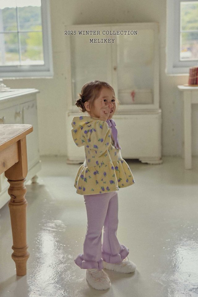 [PRE-ORDER] Mink Ribbed Frill Boot-Cut Pants