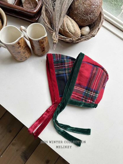 [PRE-ORDER] Christmas Check Bonnet