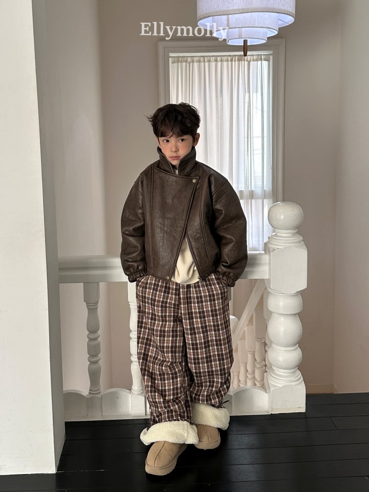 [PRE-ORDER] Teddy Fur Check Pants