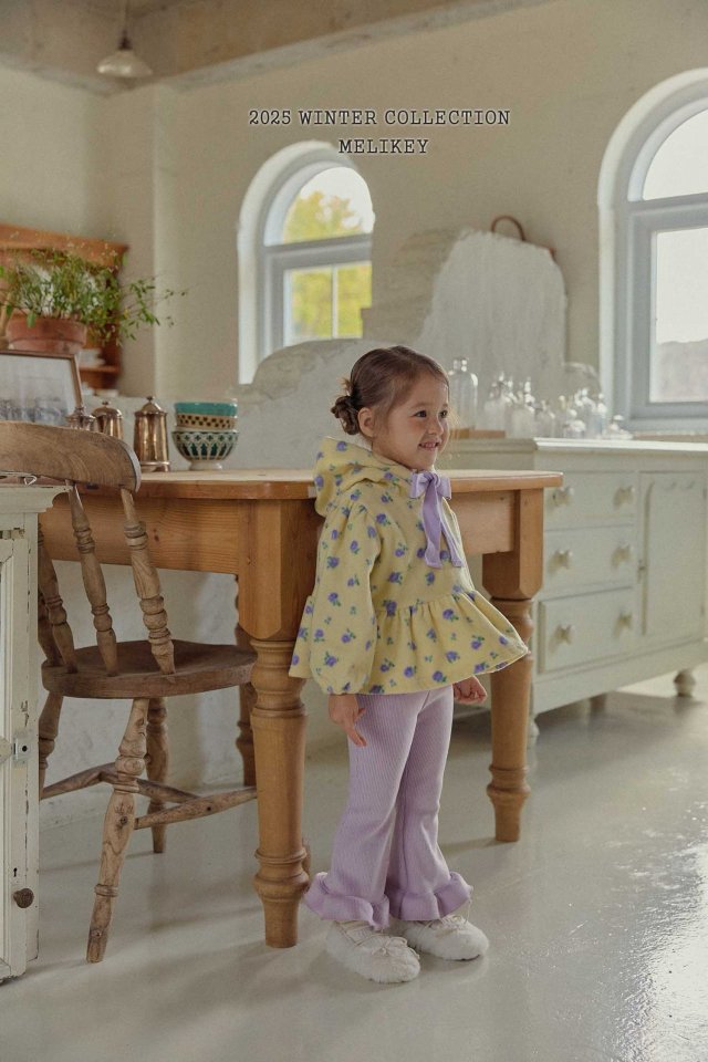 [PRE-ORDER] Mink Ribbed Frill Boot-Cut Pants