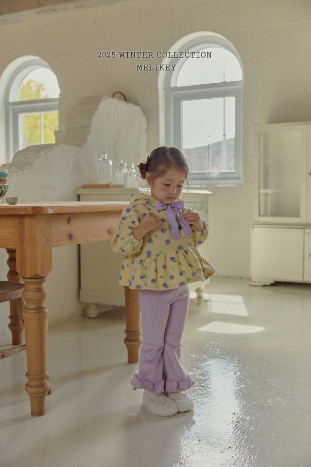 [PRE-ORDER] Mink Ribbed Frill Boot-Cut Pants