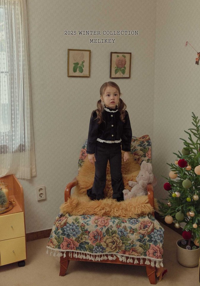 [PRE-ORDER] Mink Ribbed Frill Boot-Cut Pants