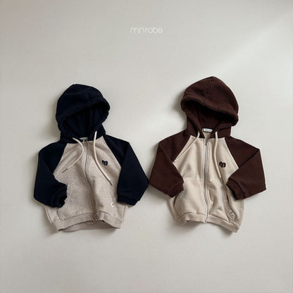 Lovei Hoodie Zip-Up Jacket [Brown/M(18-24m)]