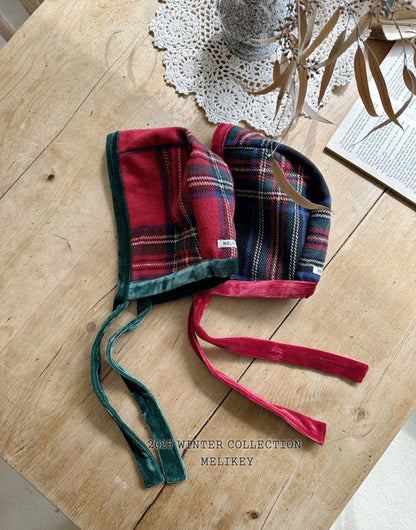 [PRE-ORDER] Christmas Check Bonnet