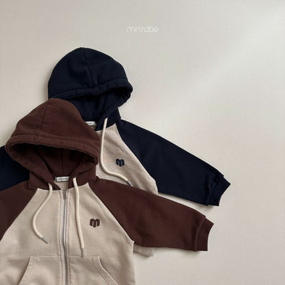 Lovei Hoodie Zip-Up Jacket [Brown/M(18-24m)]