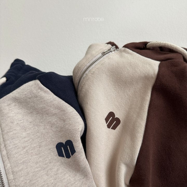Lovei Hoodie Zip-Up Jacket [Brown/M(18-24m)]