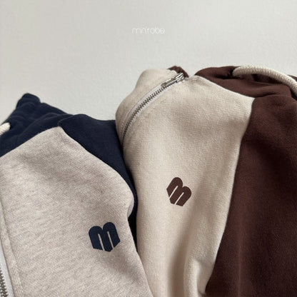 Lovei Hoodie Zip-Up Jacket [Brown/M(18-24m)]
