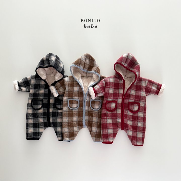 [PRE-ORDER] Check Sherpa Hoodie Body Suit