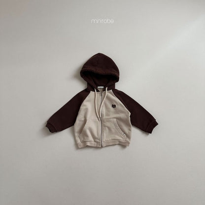 Lovei Hoodie Zip-Up Jacket [Brown/M(18-24m)]