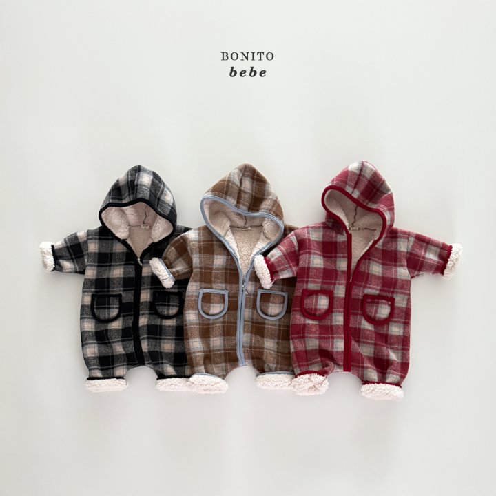 [PRE-ORDER] Check Sherpa Hoodie Body Suit