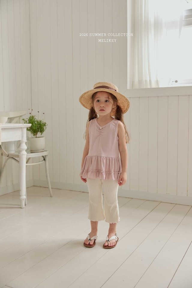 [PRE-ORDER] Rose Frill Sleeveless T-Shirts
