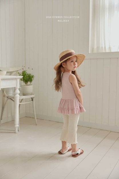 [PRE-ORDER] Rose Frill Sleeveless T-Shirts