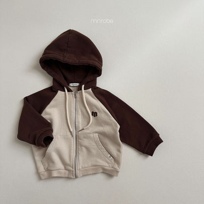 Lovei Hoodie Zip-Up Jacket [Brown/M(18-24m)]