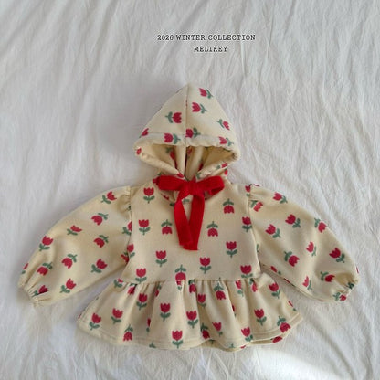 [PRE-ORDER] Floral Frill Hoodie Sweatshirts