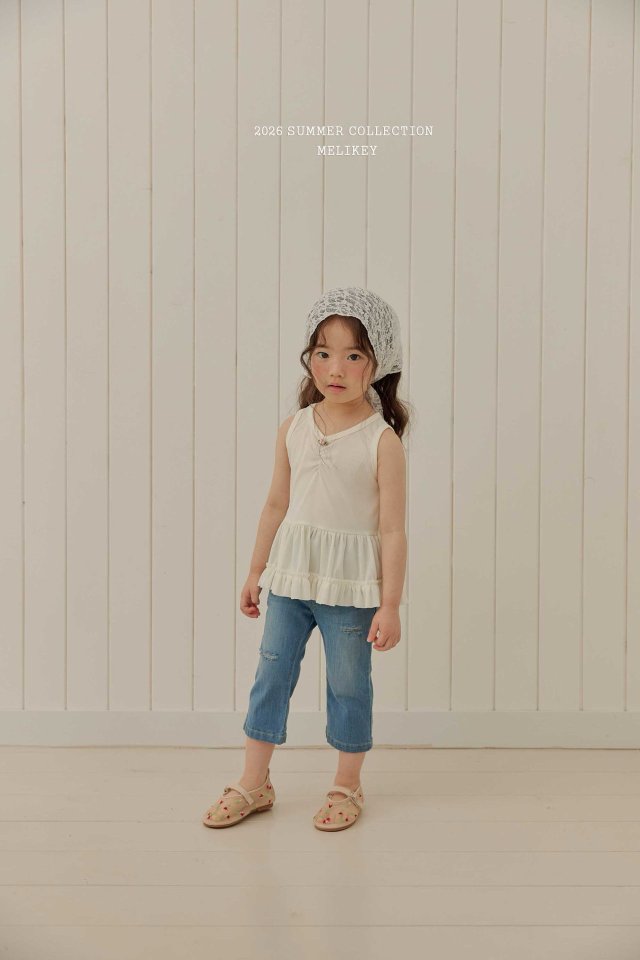 [PRE-ORDER] Rose Frill Sleeveless T-Shirts
