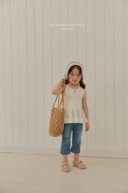 [PRE-ORDER] Rose Frill Sleeveless T-Shirts