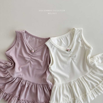 [PRE-ORDER] Rose Frill Sleeveless T-Shirts