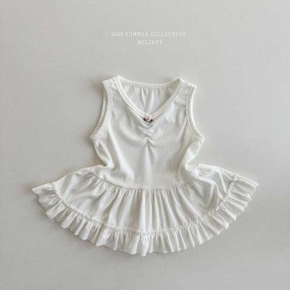[PRE-ORDER] Rose Frill Sleeveless T-Shirts