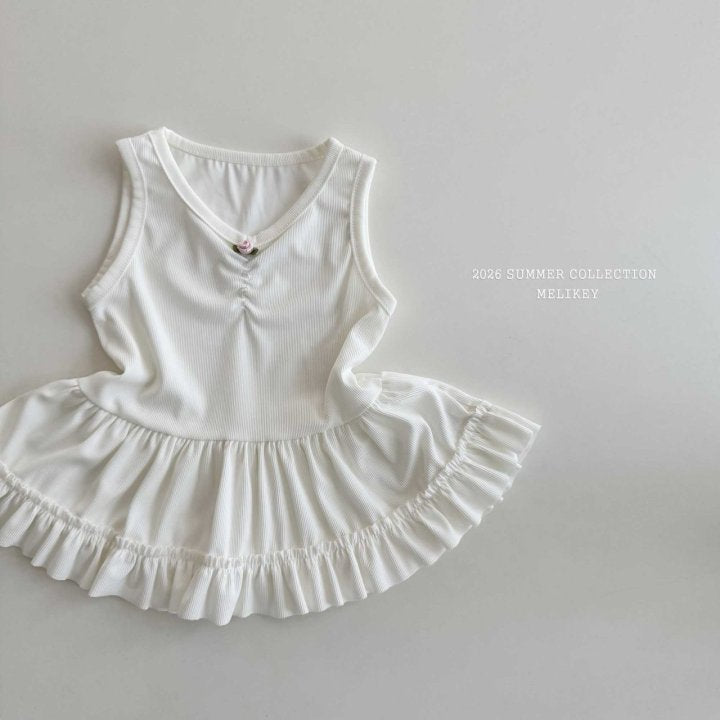[PRE-ORDER] Rose Frill Sleeveless T-Shirts