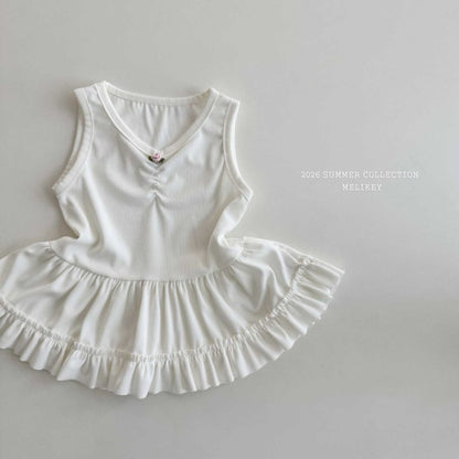 [PRE-ORDER] Rose Frill Sleeveless T-Shirts