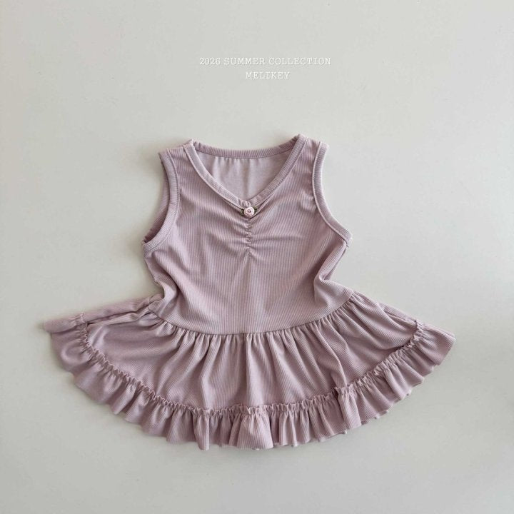 [PRE-ORDER] Rose Frill Sleeveless T-Shirts