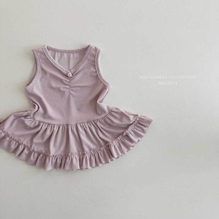 [PRE-ORDER] Rose Frill Sleeveless T-Shirts