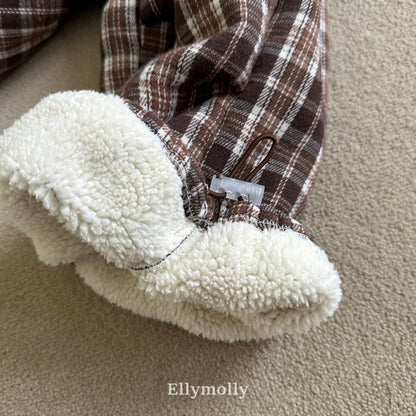 [PRE-ORDER] Teddy Fur Check Pants