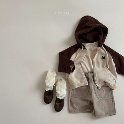 Lovei Hoodie Zip-Up Jacket [Brown/M(18-24m)]