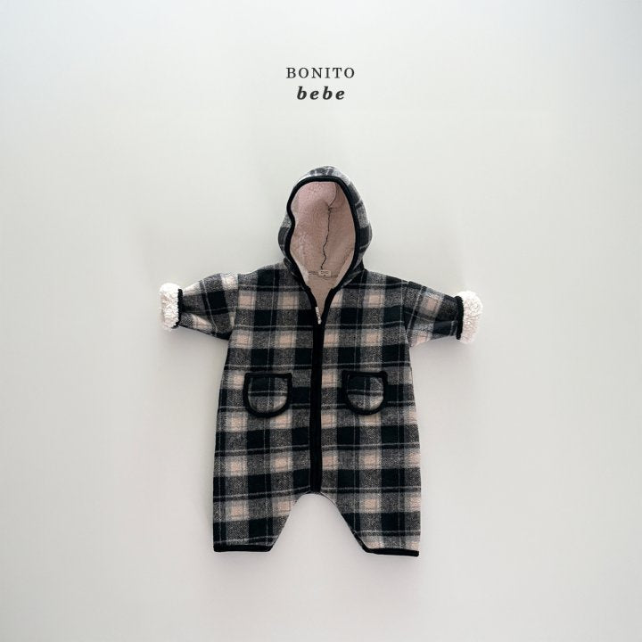 [PRE-ORDER] Check Sherpa Hoodie Body Suit