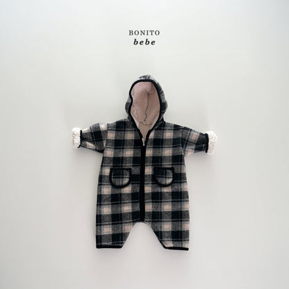 [PRE-ORDER] Check Sherpa Hoodie Body Suit
