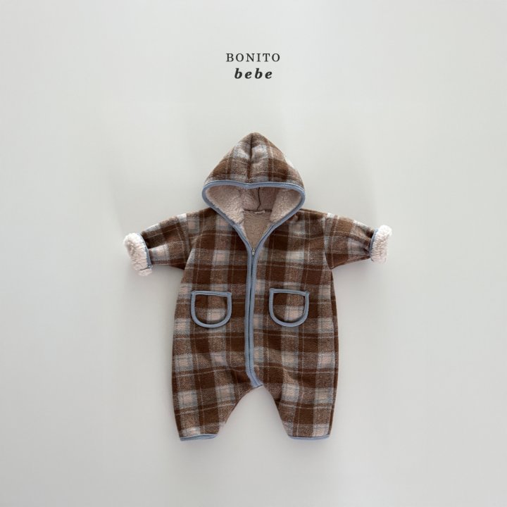 [PRE-ORDER] Check Sherpa Hoodie Body Suit