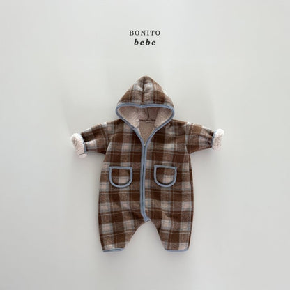 [PRE-ORDER] Check Sherpa Hoodie Body Suit