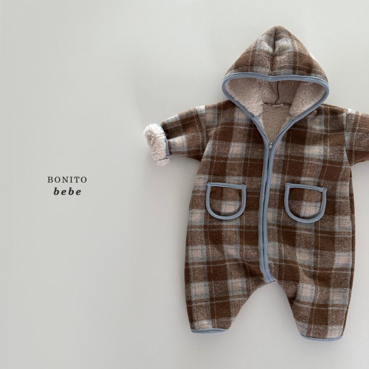 [PRE-ORDER] Check Sherpa Hoodie Body Suit