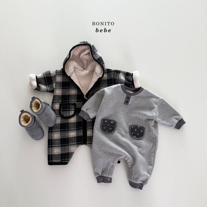 [PRE-ORDER] Check Sherpa Hoodie Body Suit
