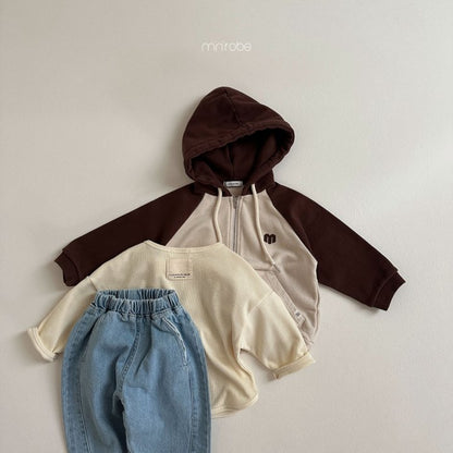 Lovei Hoodie Zip-Up Jacket [Brown/M(18-24m)]