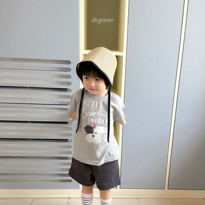 Something Puppy T-Shirts [Ivory/S(2-3yr)]
