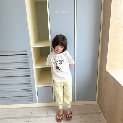 Something Puppy T-Shirts [Ivory/S(2-3yr)]