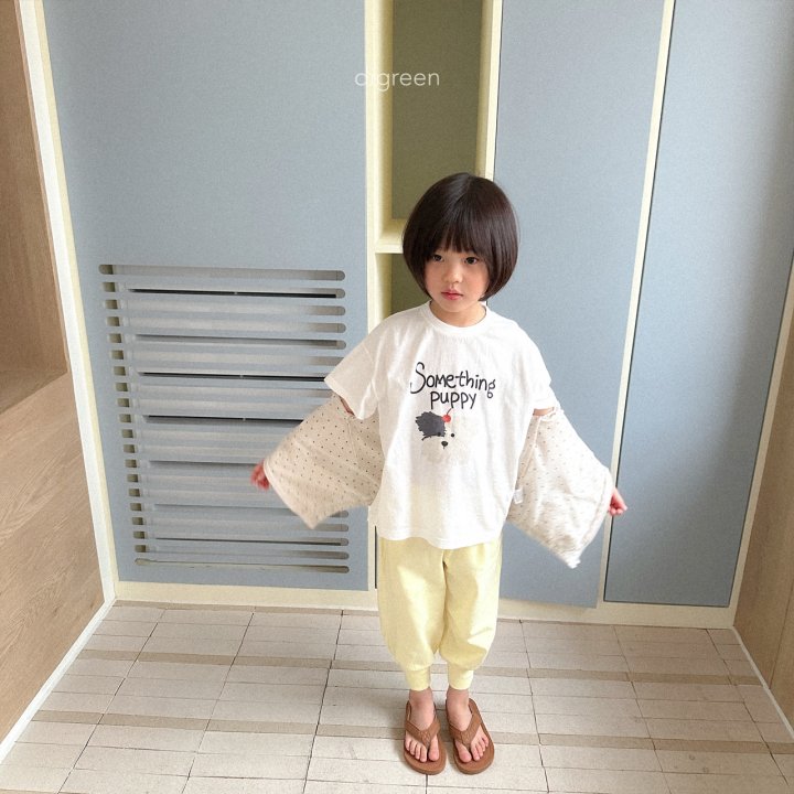 Something Puppy T-Shirts [Ivory/S(2-3yr)]