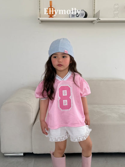 [PRE-ORDER] Mesh Puff V Neck T-Shirts