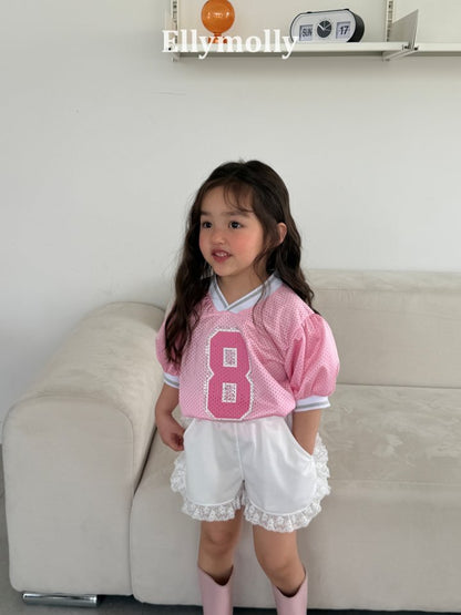 [PRE-ORDER] Mesh Puff V Neck T-Shirts