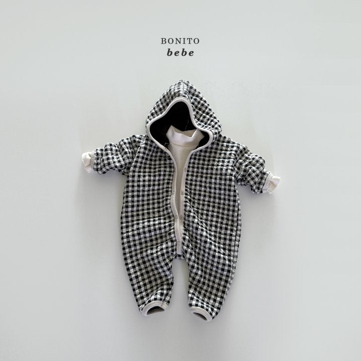 [PRE-ORDER] Quilted Check Hoodie Body Suit