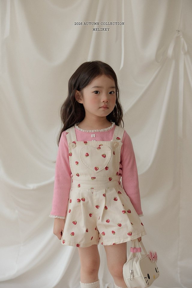 [PRE-ORDER] Strawberry Heart Overalls