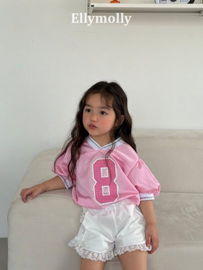 [PRE-ORDER] Mesh Puff V Neck T-Shirts