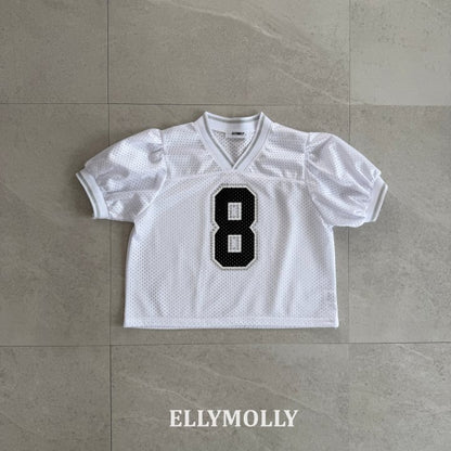 [PRE-ORDER] Mesh Puff V Neck T-Shirts