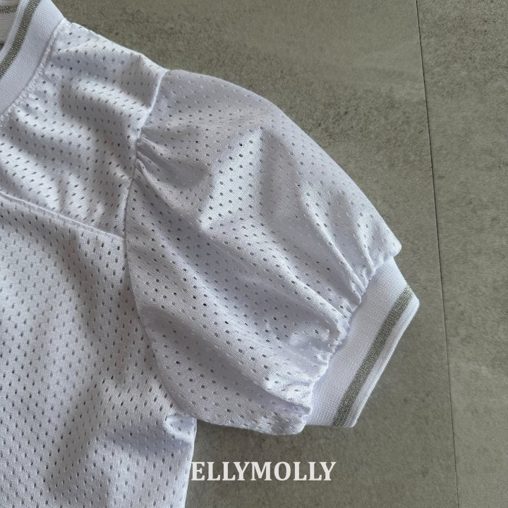 [PRE-ORDER] Mesh Puff V Neck T-Shirts