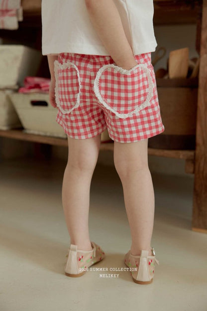 [PRE-ORDER] Check Heart Shorts