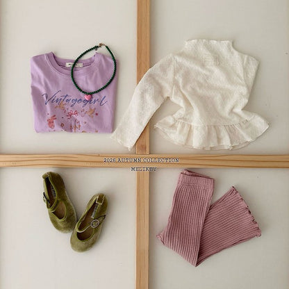 [PRE-ORDER] Frill Ribbon Mesh T-Shirts