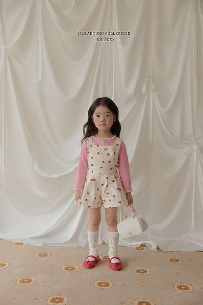 [PRE-ORDER] Strawberry Heart Overalls
