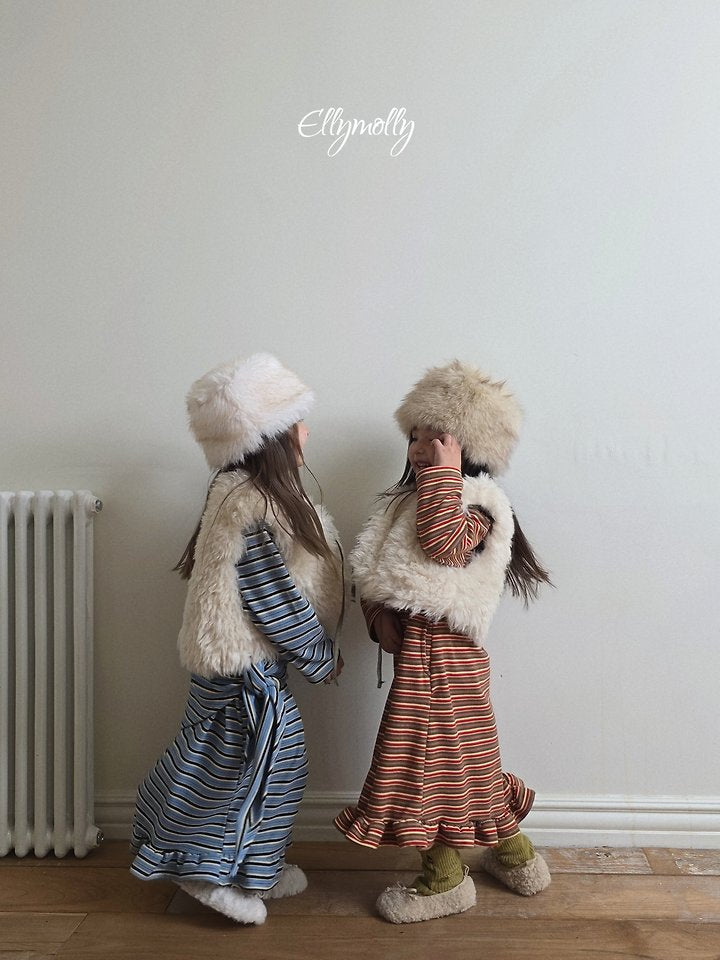 [PRE-ORDER] Fleece Frill Long Dress