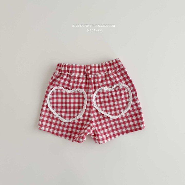 [PRE-ORDER] Check Heart Shorts